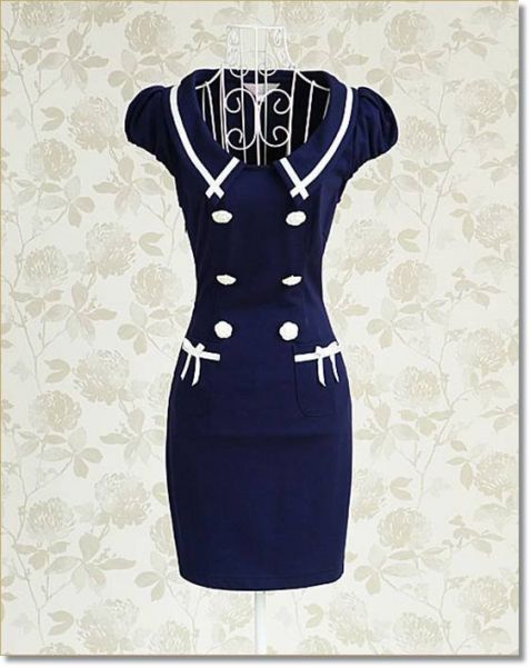 Vestido Navegante Navy /Rosa